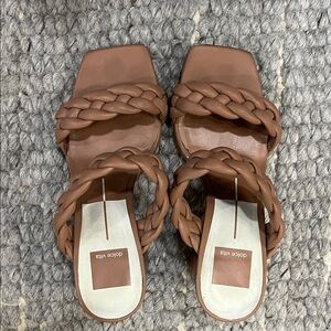 Dolce Vita Tan Braided Women's Sandals
